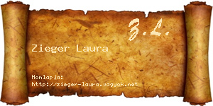 Zieger Laura névjegykártya